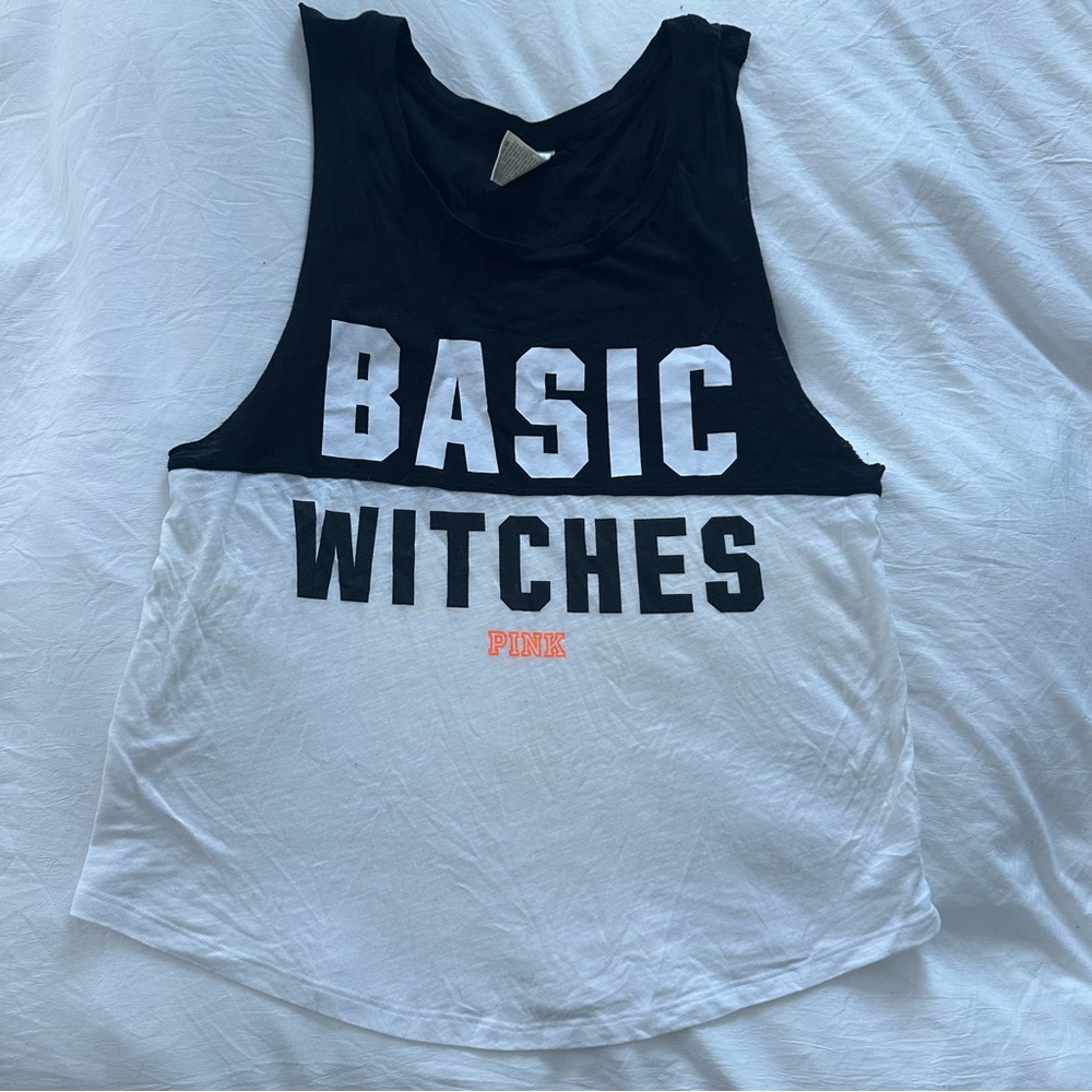 Victoria's Secret Black and White Tank Top